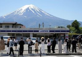 Ilustrai wisata Jepang.